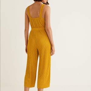 MGO by Mango dots yellow jumpsuit size S